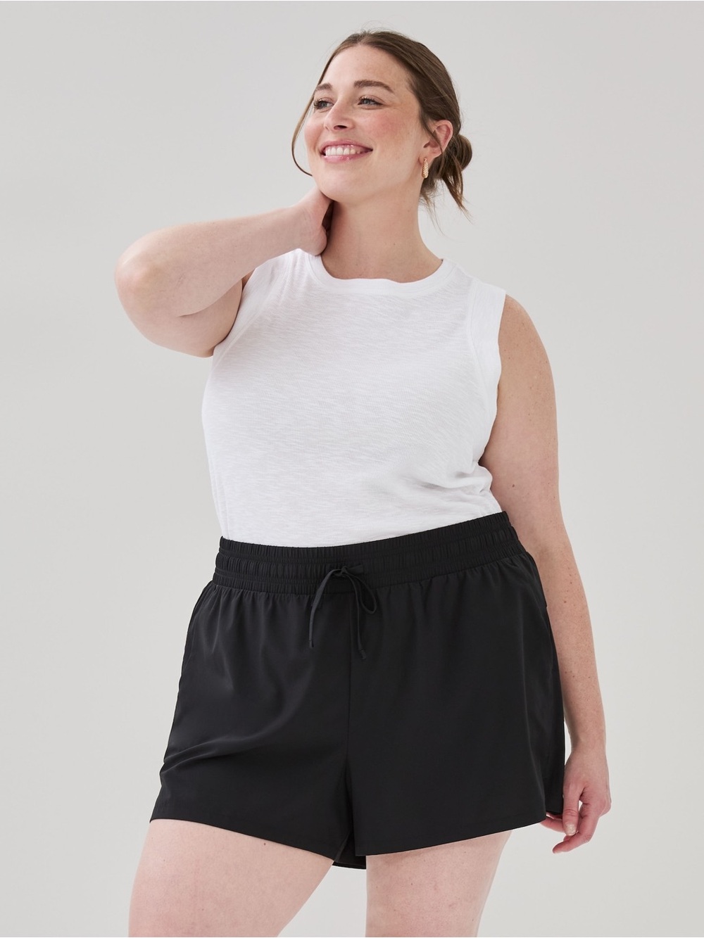 NWT Joe Fresh Women+ Active Stretch Short in Black Size Large